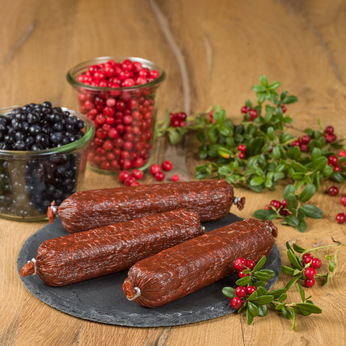 Hirschpantli mit Herbstbeeren