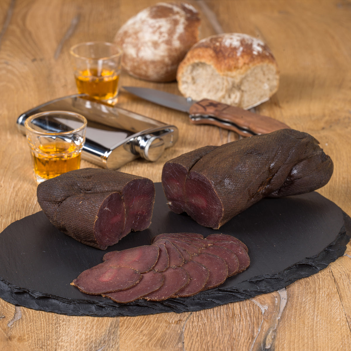 Hirsch-Mostbröckli – geschnitten